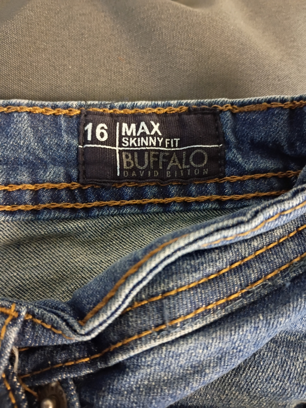 Buffalo David Bitton Men's Max Skinny Fit Blue Denim Jeans